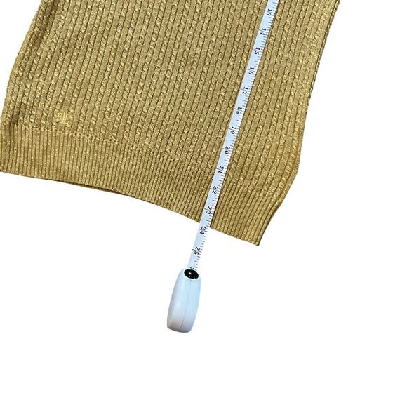 Lauren Ralph Lauren Metallic Gold Cable Knit Size M - Picture 7 of 8